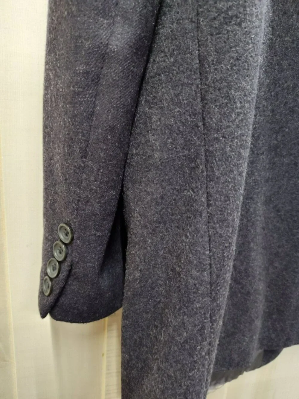 Gianfranco Ruffini Italy 42R Black Cashmere Blend Blazer Sport Coat Lined Jacket